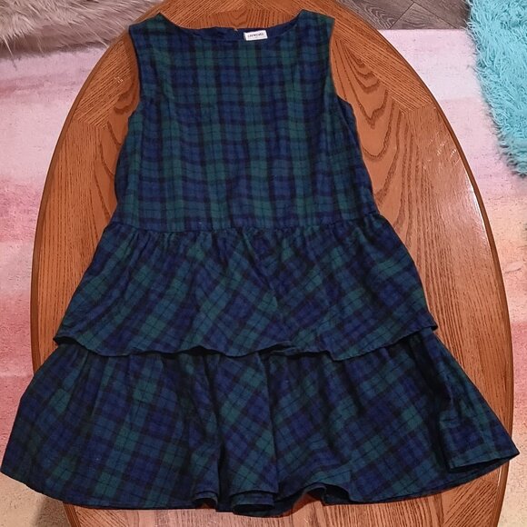 Crewcuts Other - Kids / Girls Crewcuts Dress / green / black / plaid Size 12